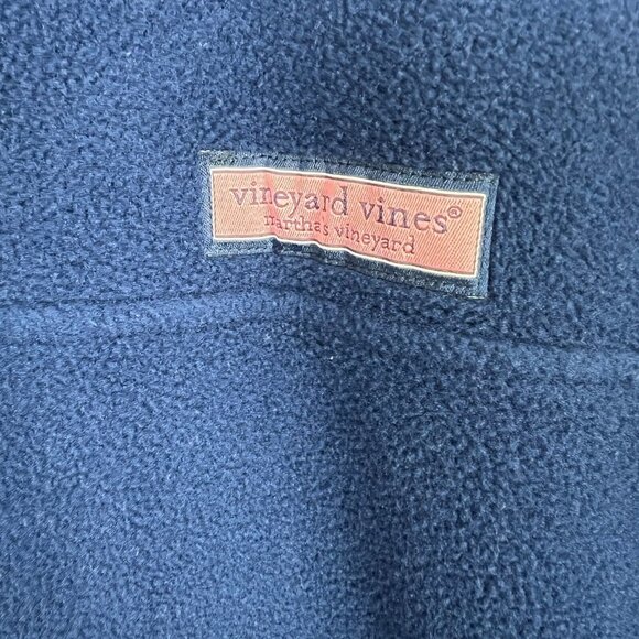 Vineyard Vines Fleece 1/4 Snap Pullover Mens Large Blue Harbor Shep Shirt Jacket - Picture 16 of 16